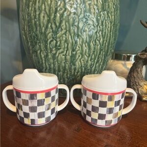 MacKenzie-Childs Courtly Check Sippy Cups – Set of 2